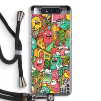 Vexx City: Samsung Galaxy A80 Transparant Hoesje met koord