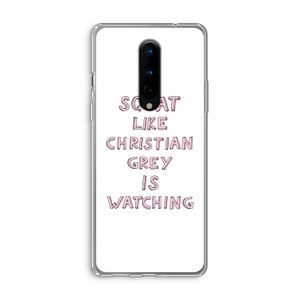 Christian Grey: OnePlus 8 Transparant Hoesje