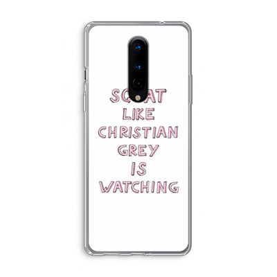 Christian Grey: OnePlus 8 Transparant Hoesje