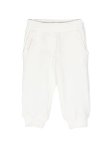 Monnalisa pantalon de jogging à détail de nœud - Blanc