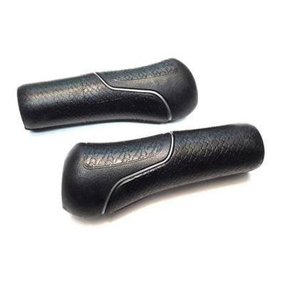 Gazelle handvatset Hybride met zilveren bies 132/132mm zwart