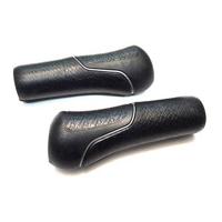 Gazelle handvatset Hybride met zilveren bies 132/132mm zwart