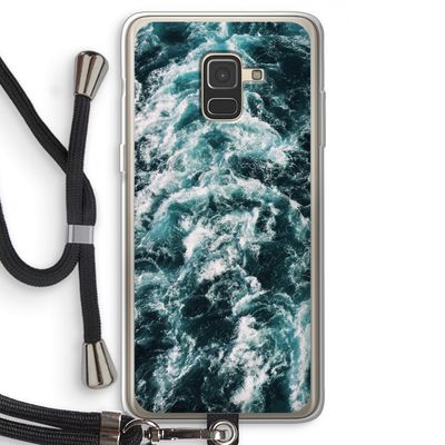 Zee golf: Samsung Galaxy A8 (2018) Transparant Hoesje met koord