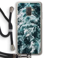 Zee golf: Samsung Galaxy A8 (2018) Transparant Hoesje met koord