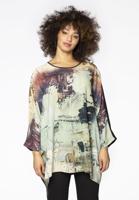Yoek Korte blouse PAINTING | Multi | Maat 38/40