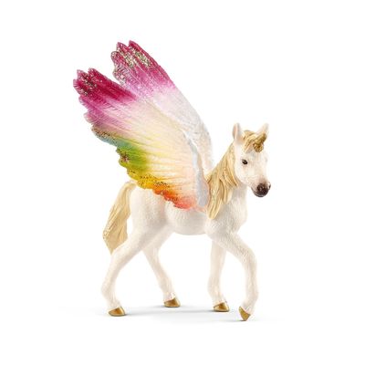 Schleich Bayala - Gevleugelde regenboog eenhoorn veulen, speelgoedfiguur 70577