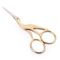 2 stks kraan kleermaker Scissor Cross Stitch retro Craft naaien Scissor kleur: goud
