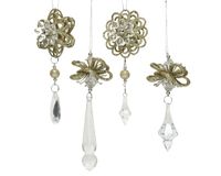 Bloem plastic l4b7.5h14.5cm goud a4 KSD - Ksd