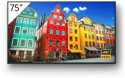 Sony FW-75BZ30J beeldkrant Digitale signage flatscreen 190,5 cm (75") IPS 4K Ultra HD Zwart Type processor Android 10