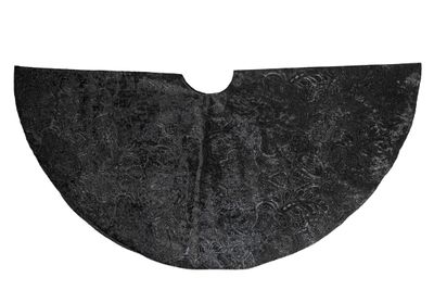 BOOMKLEED BAROK FLUWEEL ZWART diameter 120CM - Annas collection