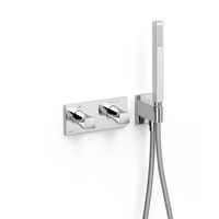 Douchekraan Tres B-System | Inbouw | Thermostaatkraan | Excl.Inbouwdeel | 2-weg | Rechthoek | Chroom
