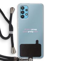 uzelf graag zien: Samsung Galaxy A32 4G Transparant Hoesje met koord