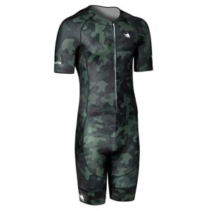 BTTLNS Typhon 2.0 CAMOU trisuit korte mouw Honorous Dark Green heren S