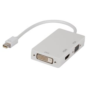 Valueline VLMP37465W0.20 kabeladapter/verloopstukje Mini DisplayPort DVI, VGA, HDMI Wit