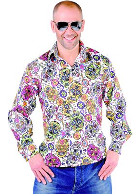 Mexicans Skulls Wit blouse heren