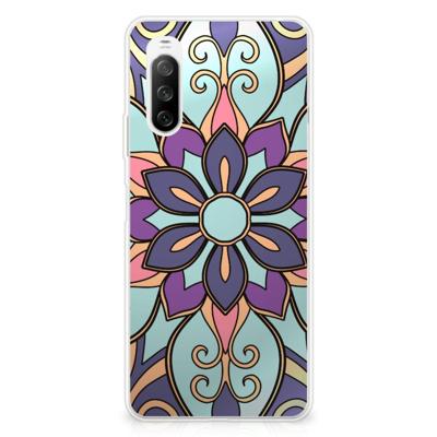 Sony Xperia 10 III | TPU Case | Purple Flower