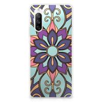 Sony Xperia 10 III | TPU Case | Purple Flower