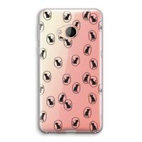 Miauw: HTC U Play Transparant Hoesje Miauw: HTC U Play Transparant Hoesje