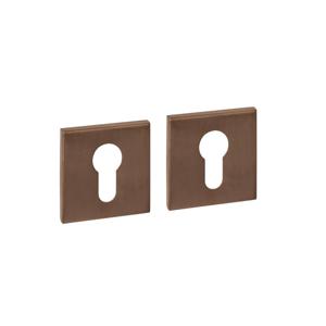 Intersteel Cilinderrozetten verdekt 53x53x6mm PVD Brons