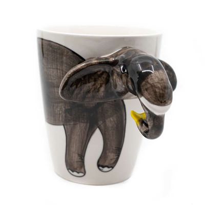 Beker Handgeschilderd Olifant