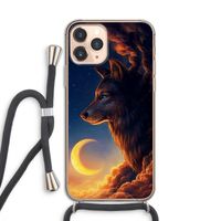 Night Guardian: iPhone 11 Pro Transparant Hoesje met koord