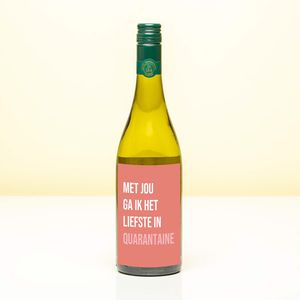Wijnfles Quarantaine - Wit (Sauvignon Blanc)