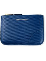 Comme Des Garçons Wallet portefeuille en cuir texturé - Bleu