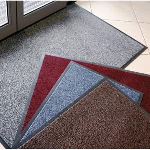 COBA Europe VP010601 VYNA PLUSH Deurmat (l x b x h) 0.9 m x 0.6 m x 7 mm Zwart (metallic)