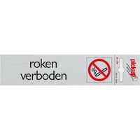 Route Alulook 165 x 44 mm Sticker roken verboden