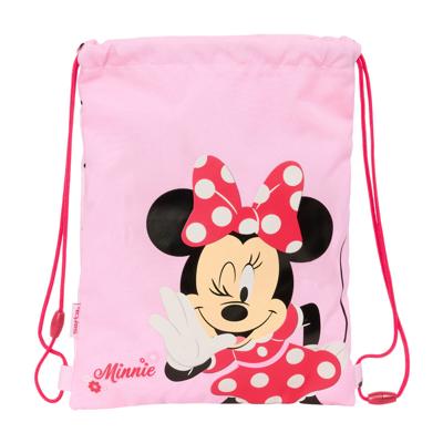 Rugtas met Koordjes Minnie Mouse Naive Roze 26 x 34 x 1 cm