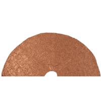 Kerstboomrok - goud - polyester - D120 cm - geplooid - kerstboomkleed - kerstdecoratie