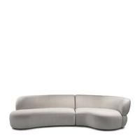 Rivièra Maison - Modulaire bank, N10 - Natural Grey, P99 - Polyester, 295x90x75 cm