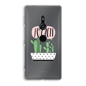 I love cacti: Sony Xperia XZ2 Transparant Hoesje