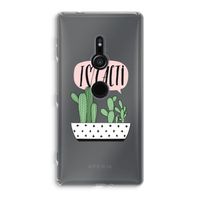 I love cacti: Sony Xperia XZ2 Transparant Hoesje