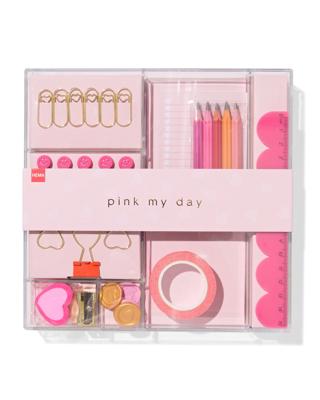 HEMA Cadeauset bureau accessoires roze