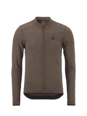 Craft Core Bike Essence Wool Jersey lange mouw bruin heren