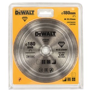 DeWalt Accessoires Diamantblad, met gesloten rand, Ø180mm/22.2mm - DT40206-QZ