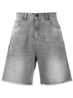 Vision Of Super short en jean à effet enduit - Gris