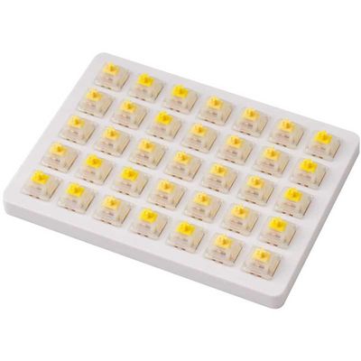 Gateron Cap Switch Set - Cap Milky-Yellow, 35 Switches Keyboard switches