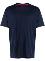 Kiton logo-embroidered short-sleeve T-shirt - Bleu - thumbnail