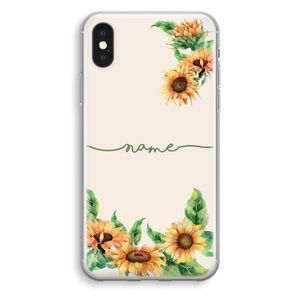 Zonnebloemen: iPhone X Transparant Hoesje