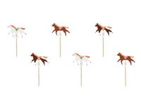 Cupcake Toppers Paarden Bella 6st (13cm)