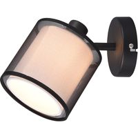 LED Wandspot - Wandverlichting - Trion Bidon - E14 Fitting - 1-lichts - Rond - Mat Zwart - Aluminium - thumbnail