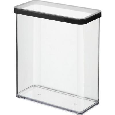 Rotho LOFT Bewaardoos 20x10x21 cm 3.2L Zwart/Transparant