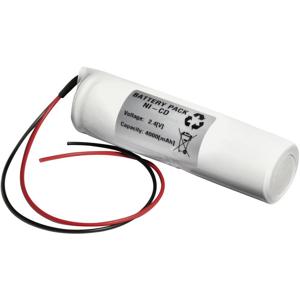 Emmerich 24D4000S Accu voor noodverlichting Kabel 2.4 V 4000 mAh