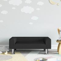 Kinderbank 70x45x26,5 cm fluweel zwart