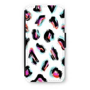 Cheetah color: iPhone 7 Plus Flip Hoesje
