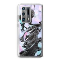 Pastel zwart: Huawei P40 Pro Plus Transparant Hoesje