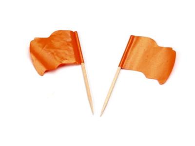 Vlagprikker Oranje wapperend 5x144st