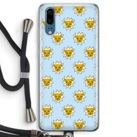 Leeuwenkoppen: Huawei P20 Transparant Hoesje met koord